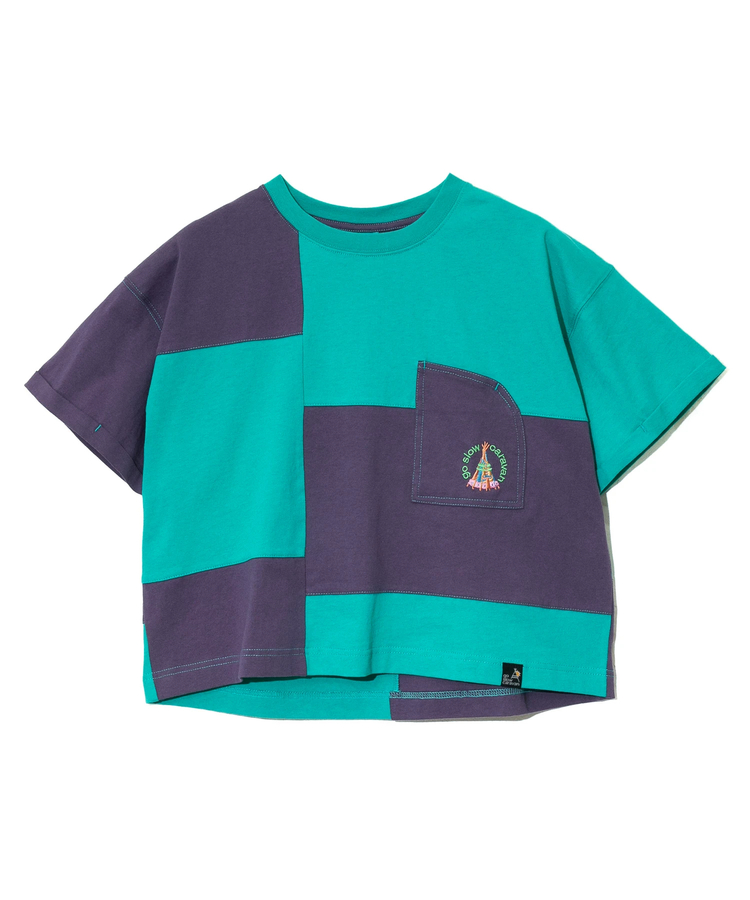 go slow caravan(ゴースローキャラバン) |USA/C切替ミドルラウンドポケTEE (WOMENS)