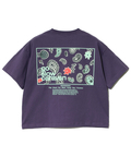 go slow caravan(ゴースローキャラバン) |USA/CスクエアLOGOバックプリントミドルTEE (WOMENS)