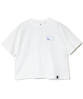 go slow caravan(ゴースローキャラバン) |USA/CスクエアLOGOバックプリントミドルTEE (WOMENS)