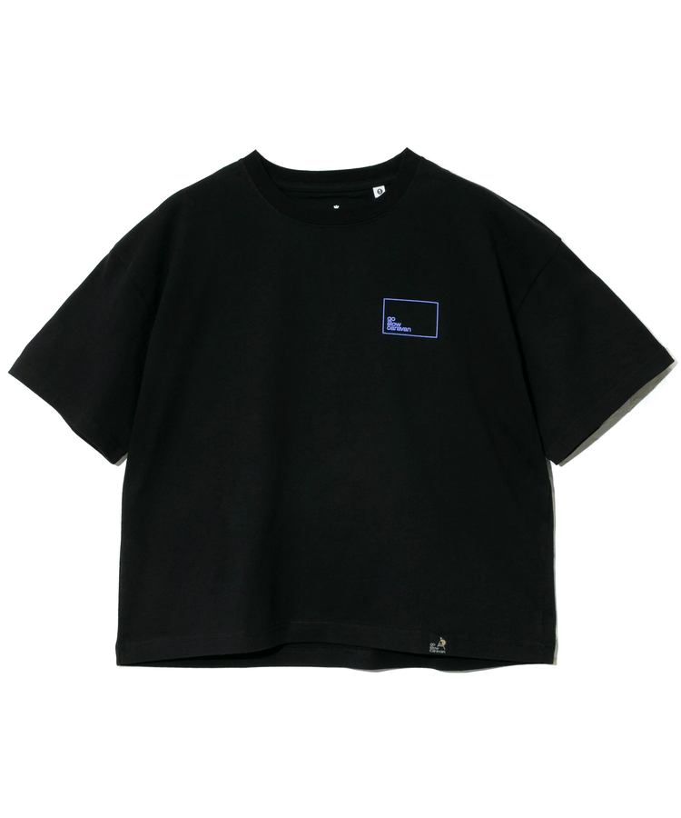 go slow caravan(ゴースローキャラバン) |USA/CスクエアLOGOバックプリントミドルTEE (WOMENS)