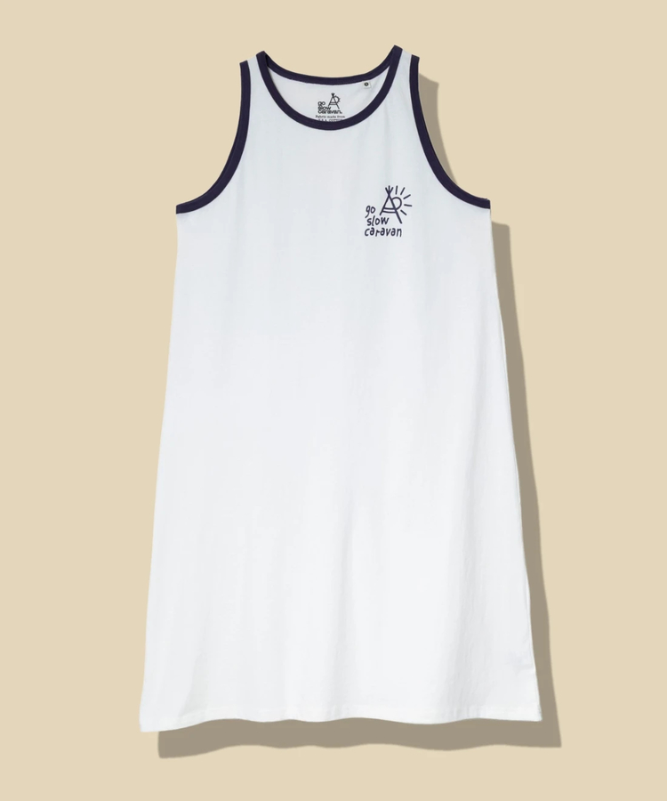 go slow caravan(ゴースローキャラバン) |USA/Cカラーバインダータンクトップワンピース (WOMENS)