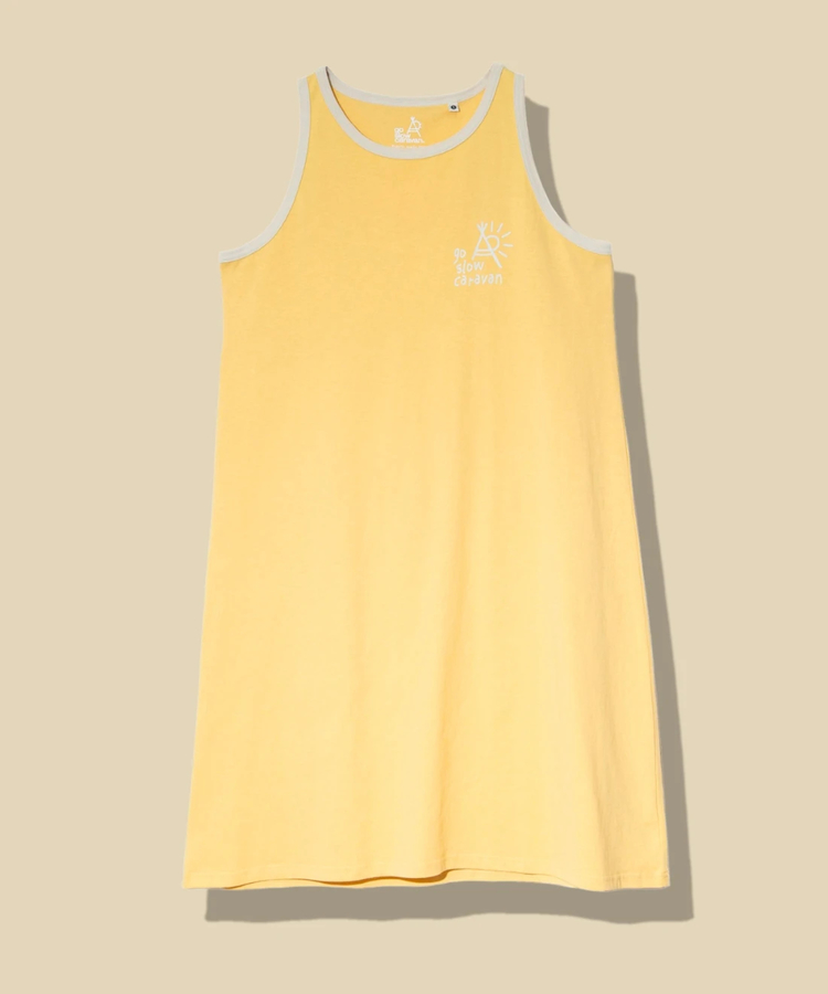 go slow caravan(ゴースローキャラバン) |USA/Cカラーバインダータンクトップワンピース (WOMENS)