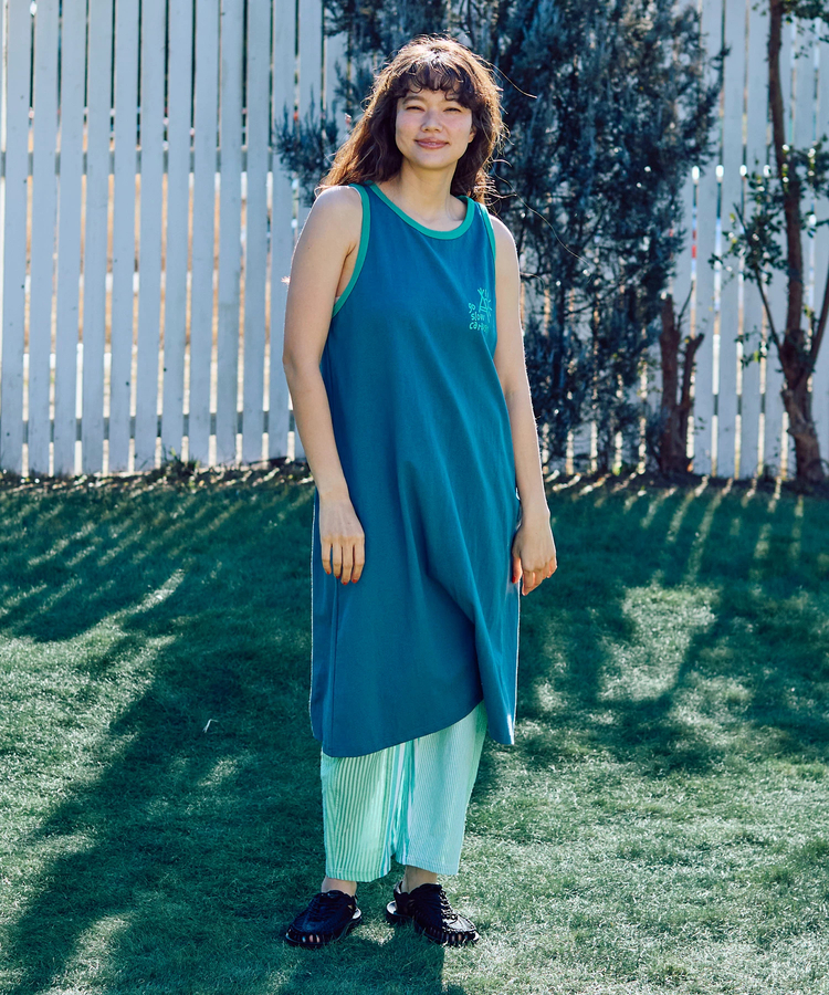 go slow caravan(ゴースローキャラバン) |USA/Cカラーバインダータンクトップワンピース (WOMENS)