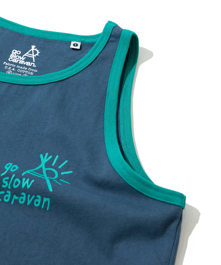 go slow caravan(ゴースローキャラバン) |USA/Cカラーバインダータンクトップワンピース (WOMENS)