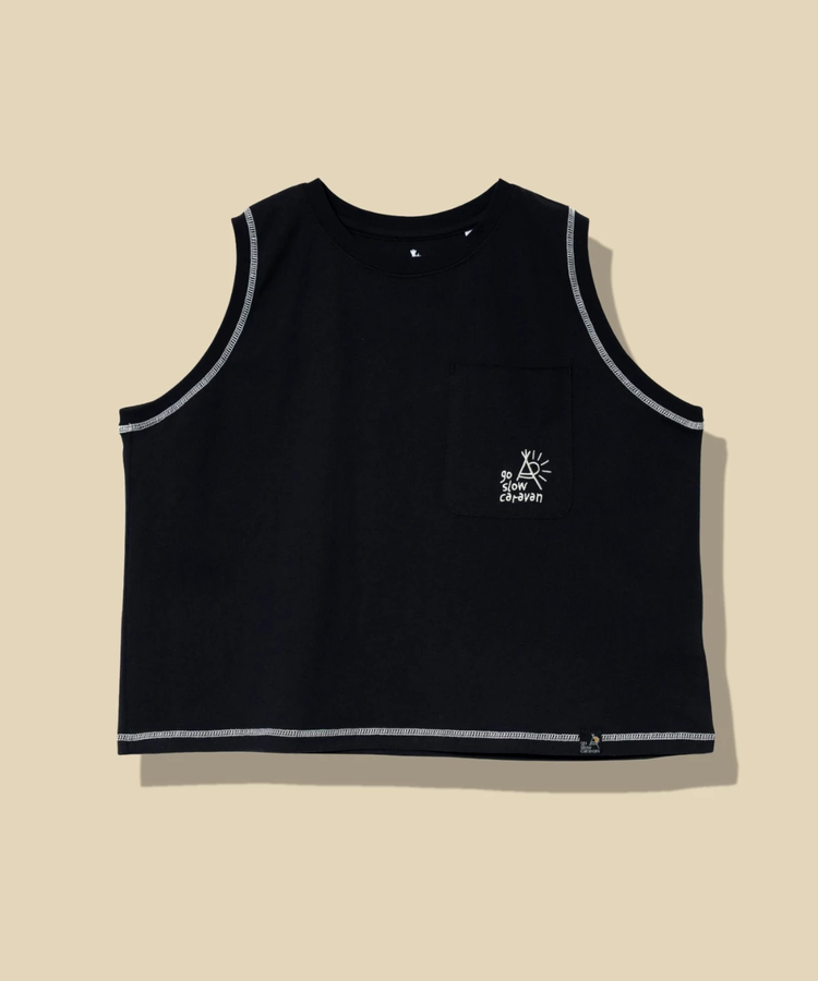 go slow caravan(ゴースローキャラバン) |USA/C ノースリーブミドルTEE (WOMENS)