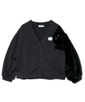 go slow caravan(ゴースローキャラバン) |cuddris/カデュリス ねこ片袖切替カーディガン (WOMENS)