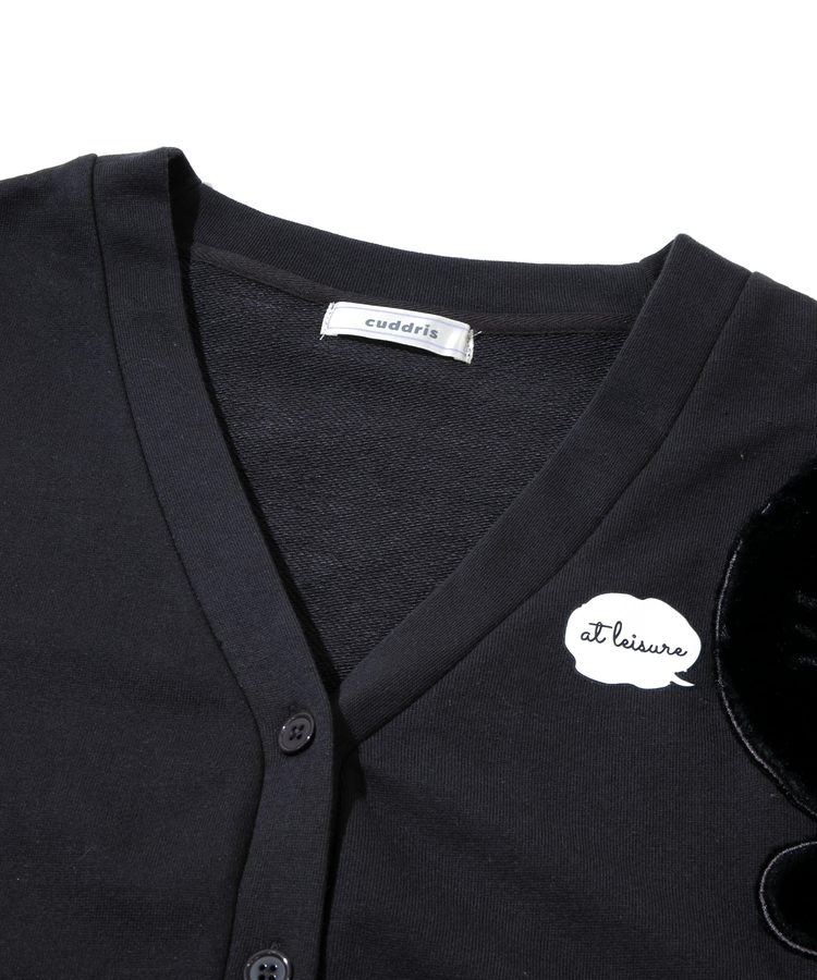 go slow caravan(ゴースローキャラバン) |cuddris/カデュリス ねこ片袖切替カーディガン (WOMENS)