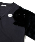 go slow caravan(ゴースローキャラバン) |cuddris/カデュリス ねこ片袖切替カーディガン (WOMENS)
