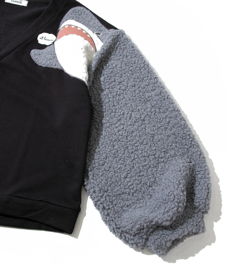 go slow caravan(ゴースローキャラバン) |cuddris/カデュリス さめ片袖切替カーディガン (WOMENS)