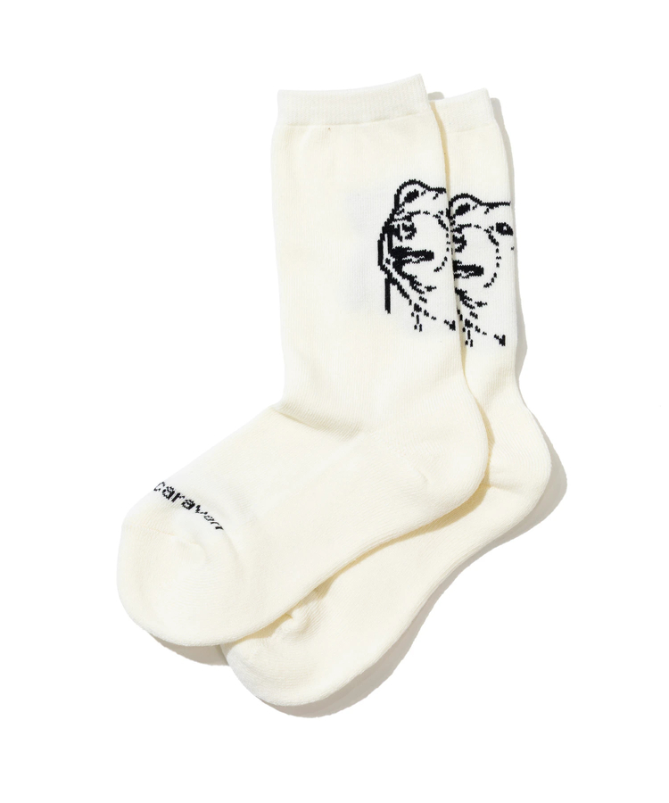 go slow caravan(ゴースローキャラバン) |ジャガード クルーソックス (MENS/WOMENS)