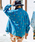 go slow caravan(ゴースローキャラバン) |【DOMDOM×GSC】綿レーヨンデニムL/Sシャツ (MENS)