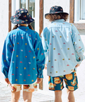 go slow caravan(ゴースローキャラバン) |【DOMDOM×GSC】綿レーヨンデニムL/Sシャツ (MENS)
