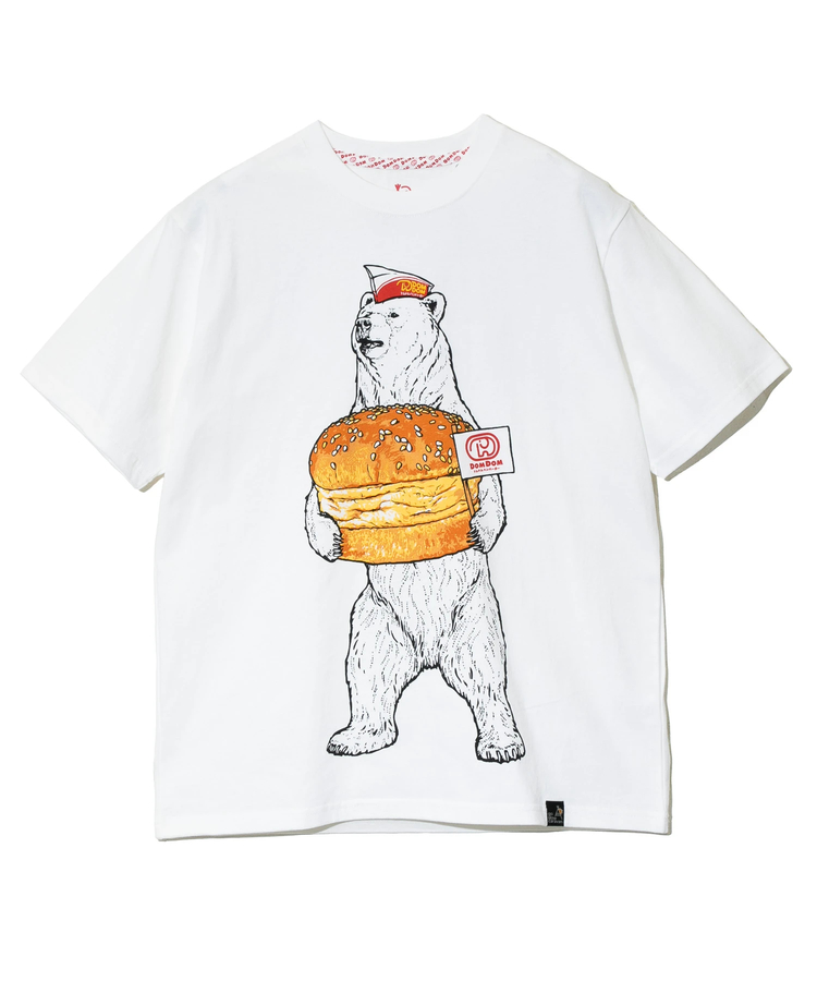 go slow caravan(ゴースローキャラバン) |【DOMDOM×GSC】手作り厚焼きたまごバーガークマTEE (MENS)