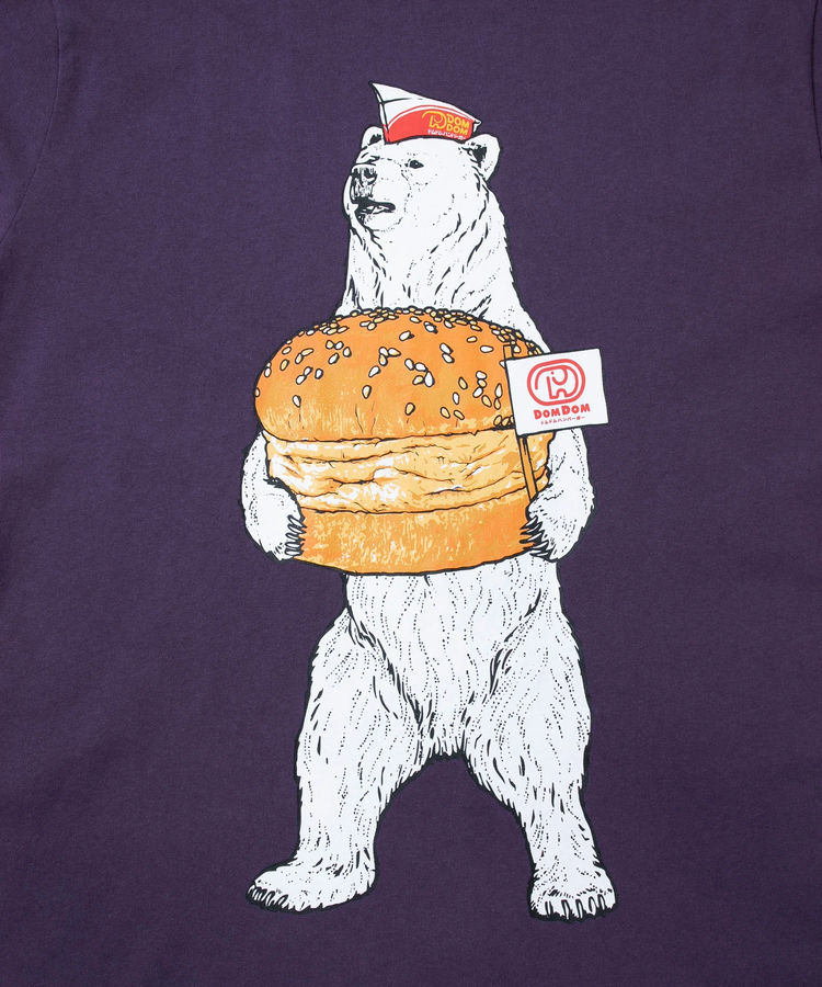 go slow caravan(ゴースローキャラバン) |【DOMDOM×GSC】手作り厚焼きたまごバーガークマTEE (MENS)