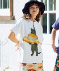 go slow caravan(ゴースローキャラバン) |【DOMDOM×GSC】びたびたバターフィッシュ猫TEE (MENS)