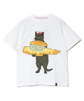 go slow caravan(ゴースローキャラバン) |【DOMDOM×GSC】びたびたバターフィッシュ猫TEE (MENS)