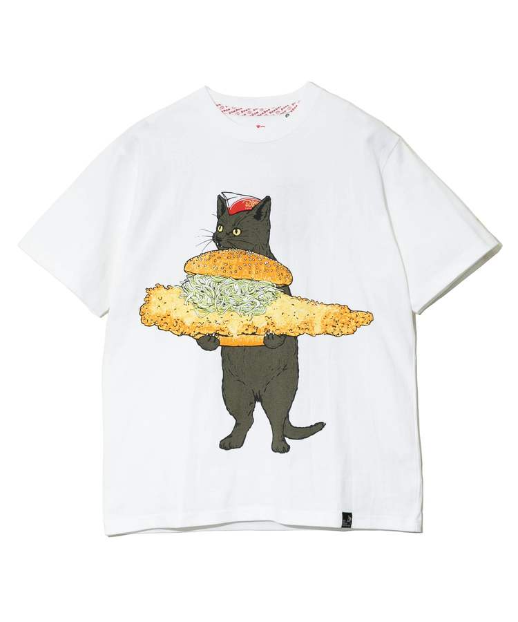 go slow caravan(ゴースローキャラバン) |【DOMDOM×GSC】びたびたバターフィッシュ猫TEE (MENS)