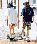 go slow caravan(ゴースローキャラバン) |【DOMDOM×GSC】味噌ピーチキンバーガーゾウBIG TEE (MENS)
