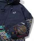 go slow caravan(ゴースローキャラバン) |コットン/ナイロンパネル刺繍モッズコート (MENS/WOMENS)