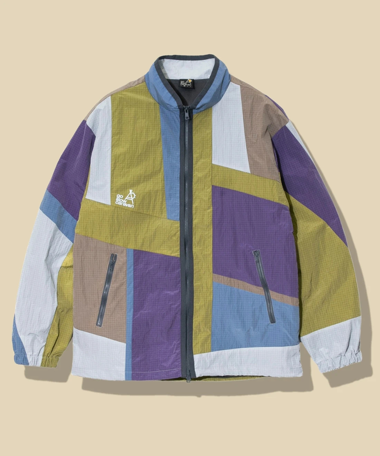 go slow caravan(ゴースローキャラバン) |ナイロンリップパッチワークブルゾン (MENS)