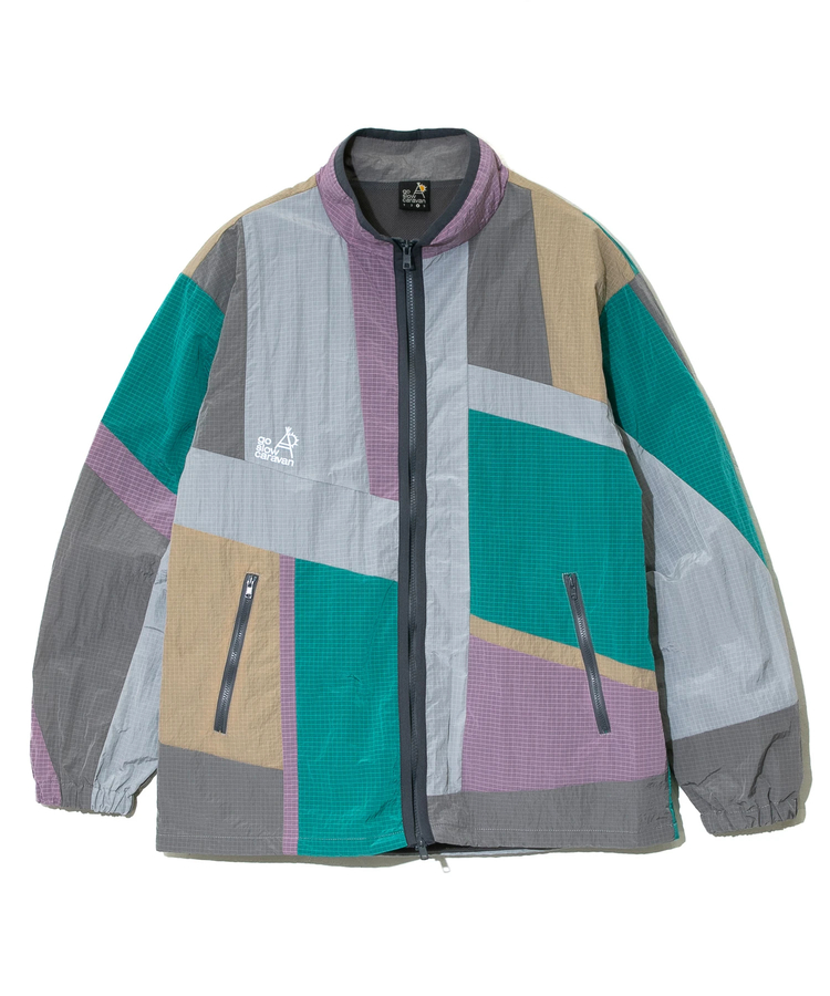 go slow caravan(ゴースローキャラバン) |ナイロンリップパッチワークブルゾン (MENS)
