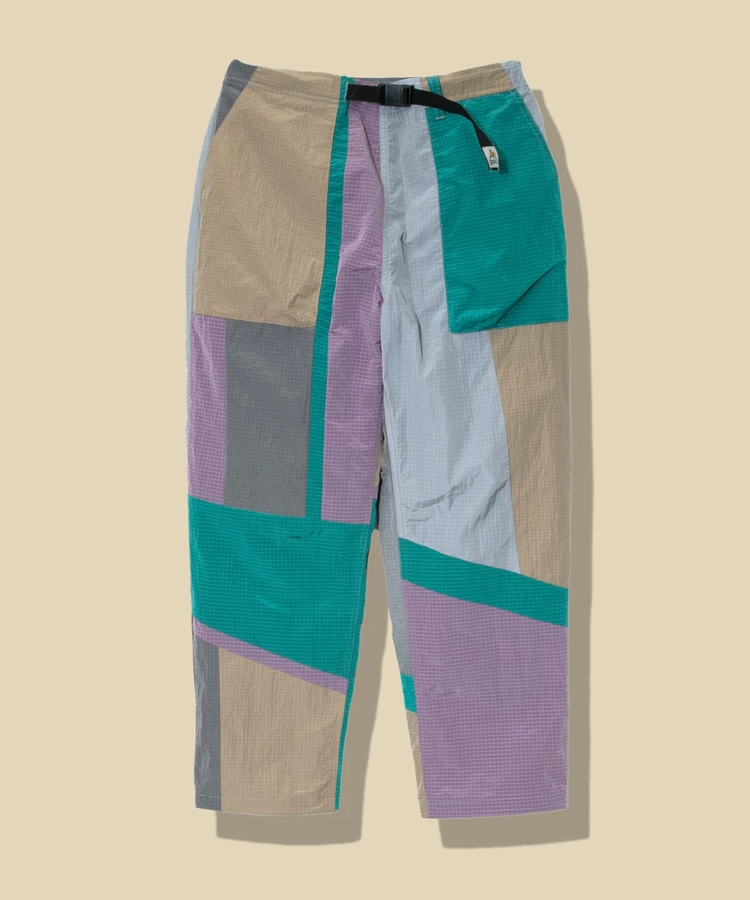 go slow caravan(ゴースローキャラバン) |ナイロンリップストップパッチワークパンツ (MENS)