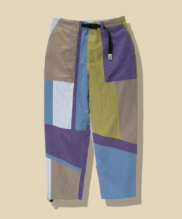 go slow caravan(ゴースローキャラバン) |ナイロンリップストップパッチワークパンツ (MENS)