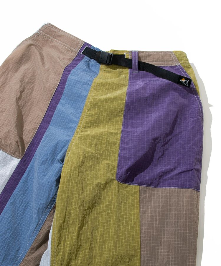 go slow caravan(ゴースローキャラバン) |ナイロンリップストップパッチワークパンツ (MENS)