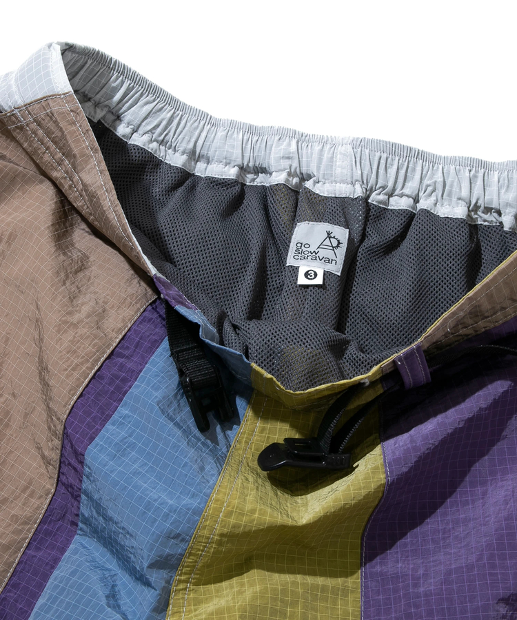 go slow caravan(ゴースローキャラバン) |ナイロンリップストップパッチワークパンツ (MENS)