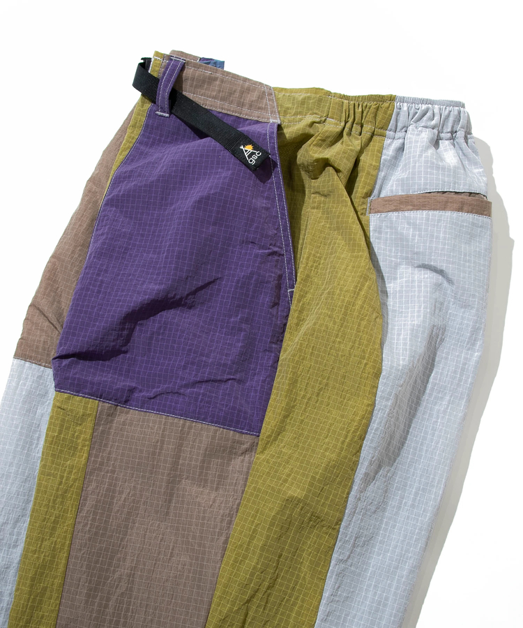 go slow caravan(ゴースローキャラバン) |ナイロンリップストップパッチワークパンツ (MENS)