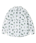 go slow caravan(ゴースローキャラバン) |40/-ブロード総柄プリントR/Gシャツ (MENS/WOMENS)