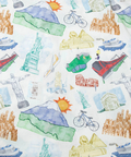 go slow caravan(ゴースローキャラバン) |40/-ブロード総柄プリントR/Gシャツ (MENS/WOMENS)