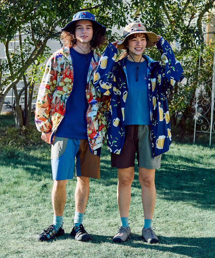 go slow caravan(ゴースローキャラバン) |マイクロリップポリエステル目立っちゃぶるパーカーJKT (MENS)