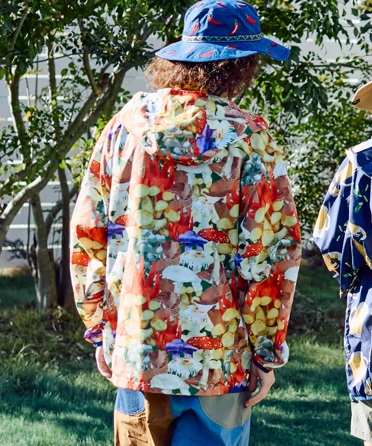 go slow caravan(ゴースローキャラバン) |マイクロリップポリエステル目立っちゃぶるパーカーJKT (MENS)