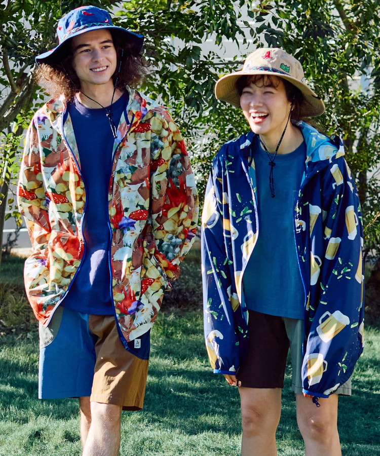 go slow caravan(ゴースローキャラバン) |マイクロリップポリエステル目立っちゃぶるパーカーJKT (MENS)
