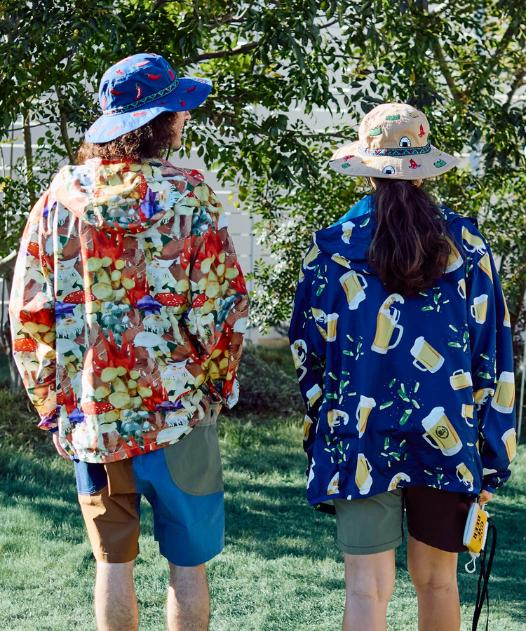go slow caravan(ゴースローキャラバン) |マイクロリップポリエステル目立っちゃぶるパーカーJKT (MENS)