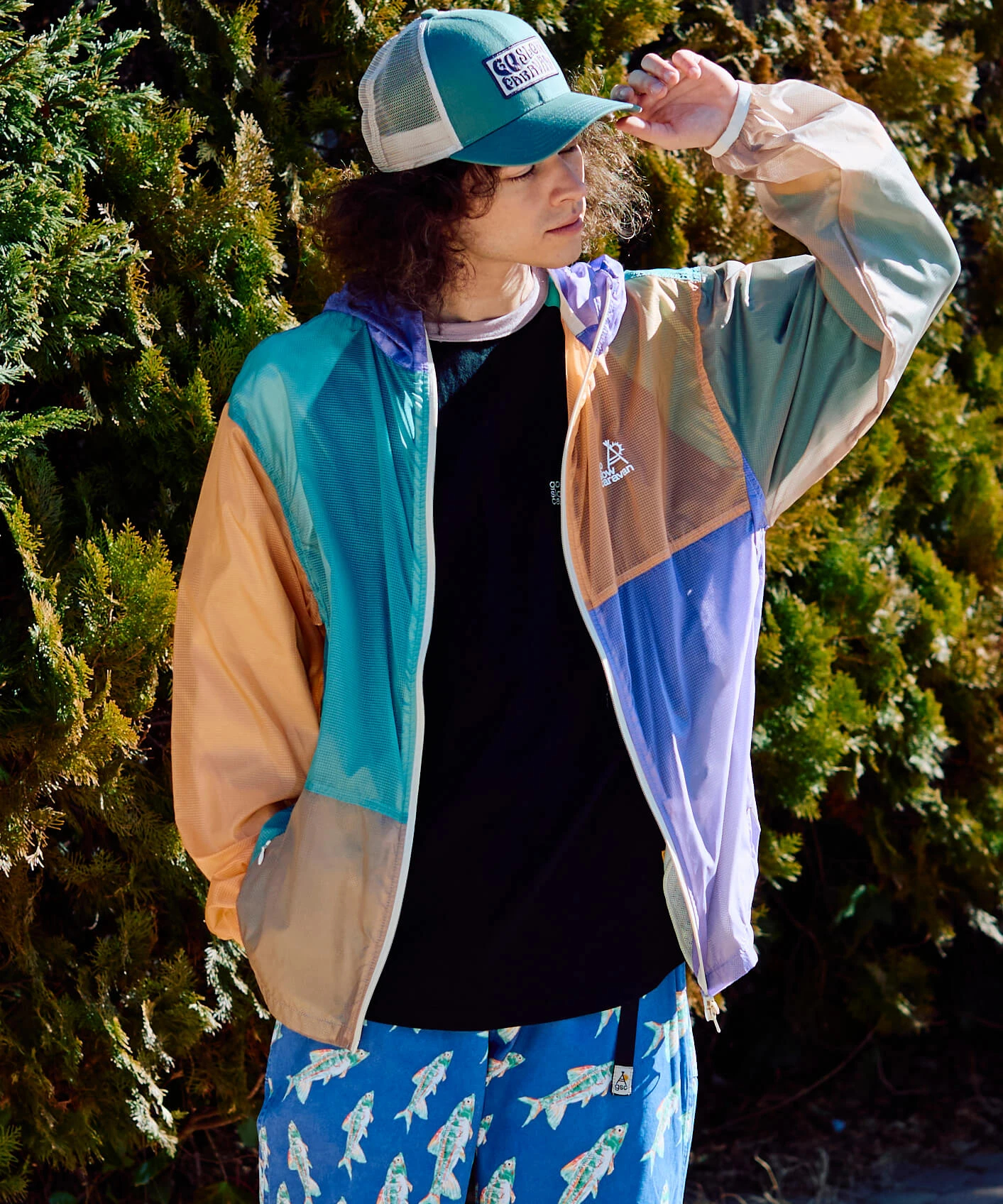 ナイロンリップストップクレイジーパッカブルパーカーJKT (MENS
