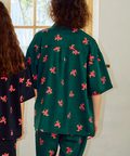 go slow caravan(ゴースローキャラバン) |ブッチャー総柄プリント半袖シャツ (WOMENS/MENS)