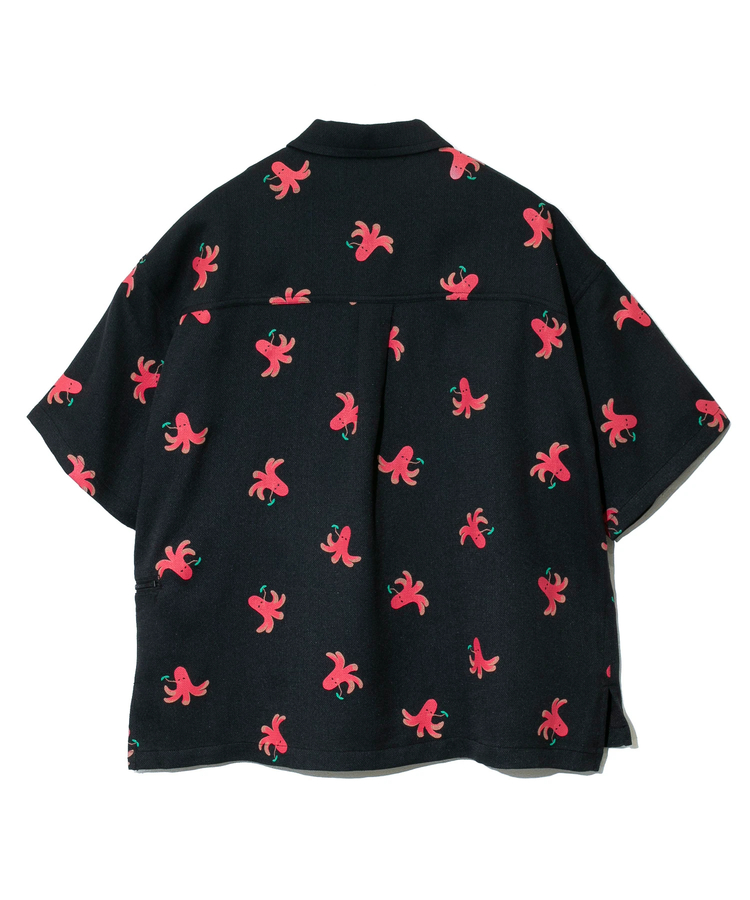 go slow caravan(ゴースローキャラバン) |ブッチャー総柄プリント半袖シャツ (WOMENS/MENS)