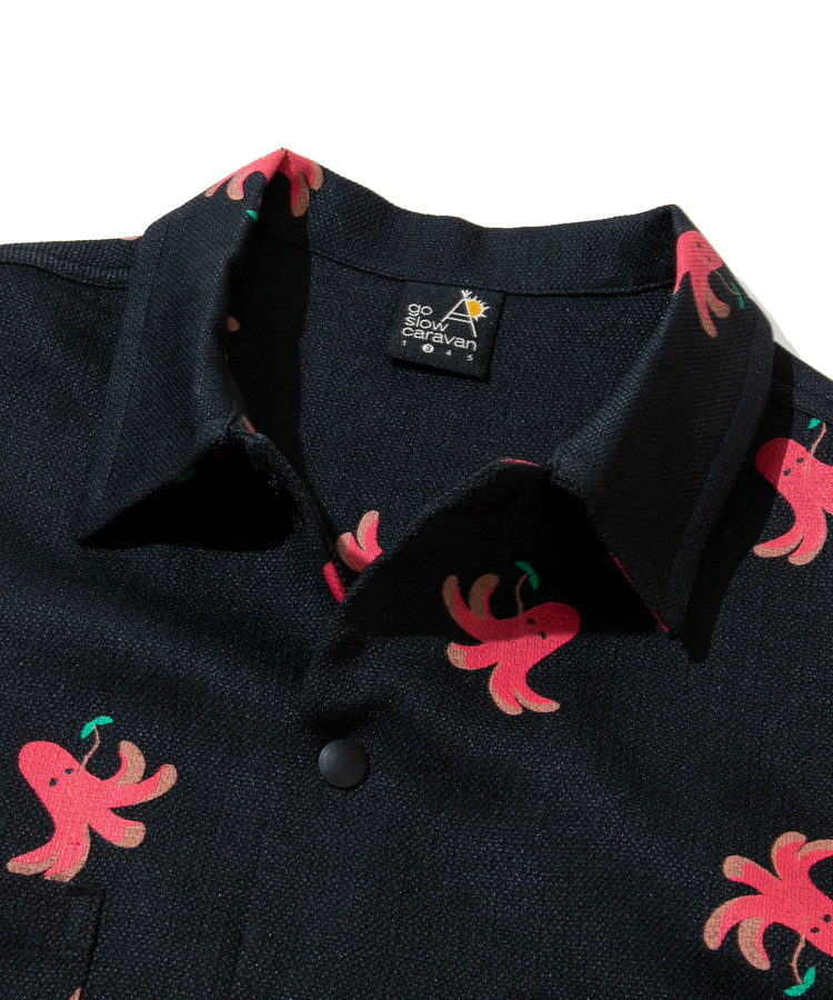 go slow caravan(ゴースローキャラバン) |ブッチャー総柄プリント半袖シャツ (WOMENS/MENS)