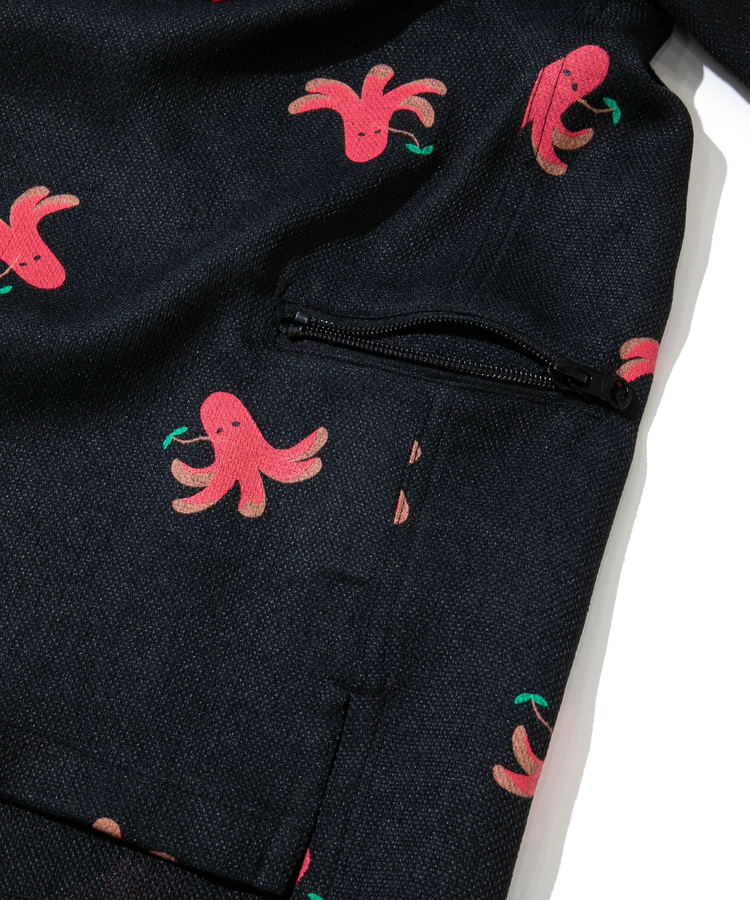 go slow caravan(ゴースローキャラバン) |ブッチャー総柄プリント半袖シャツ (WOMENS/MENS)