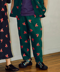 go slow caravan(ゴースローキャラバン) |ブッチャー総柄プリントイージーアンクルパンツ (WOMENS/MENS)