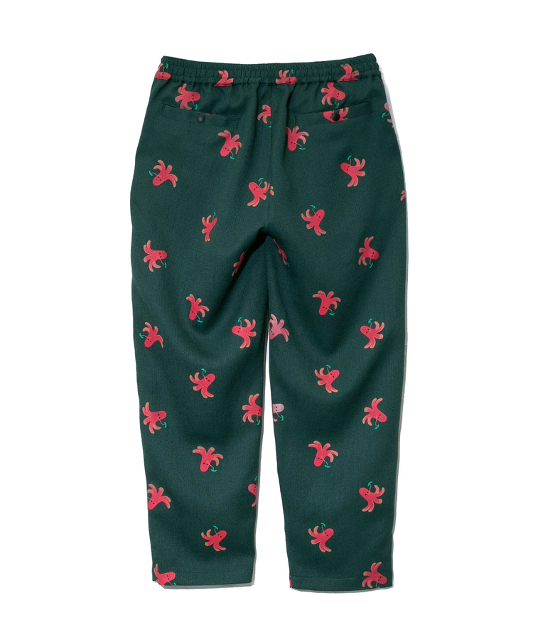 go slow caravan(ゴースローキャラバン) |ブッチャー総柄プリントイージーアンクルパンツ (WOMENS/MENS)
