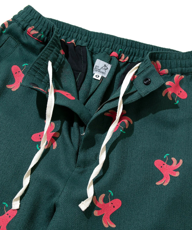 go slow caravan(ゴースローキャラバン) |ブッチャー総柄プリントイージーアンクルパンツ (WOMENS/MENS)