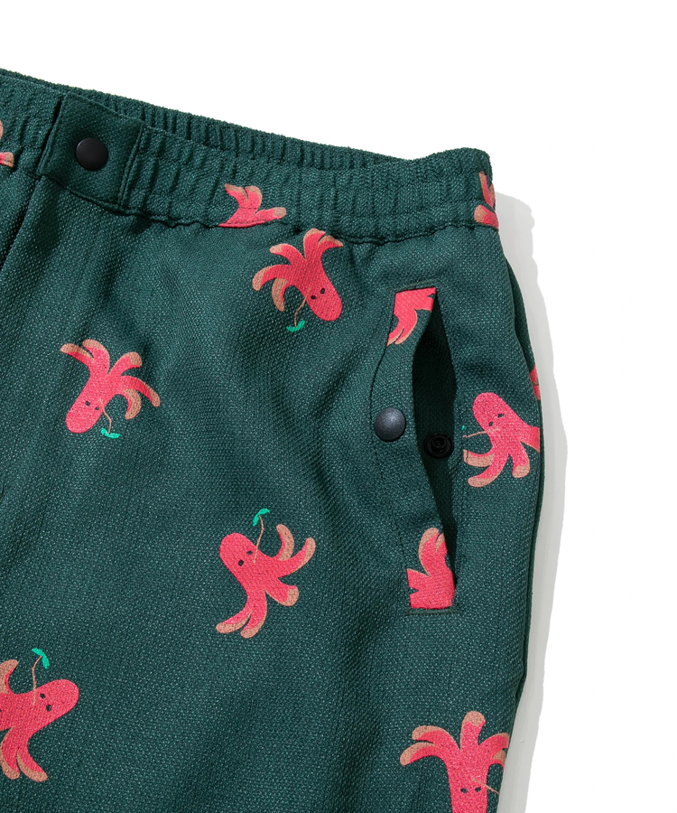 go slow caravan(ゴースローキャラバン) |ブッチャー総柄プリントイージーアンクルパンツ (WOMENS/MENS)