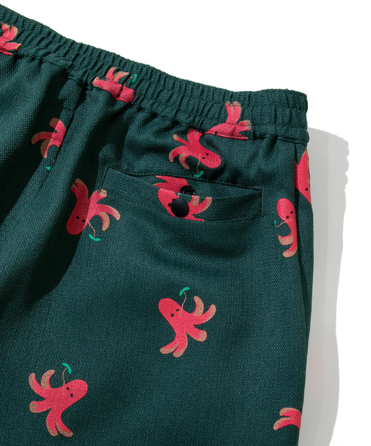go slow caravan(ゴースローキャラバン) |ブッチャー総柄プリントイージーアンクルパンツ (WOMENS/MENS)