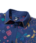go slow caravan(ゴースローキャラバン) |LINEN/COTTONスクエア刺繍半袖シャツ (MENS/WOMENS)