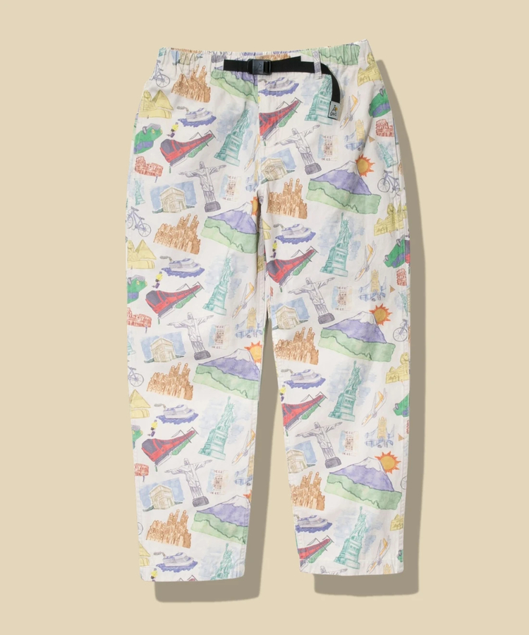 go slow caravan(ゴースローキャラバン) |キャンバス総柄プリントハイクパンツ (MENS/WOMENS)