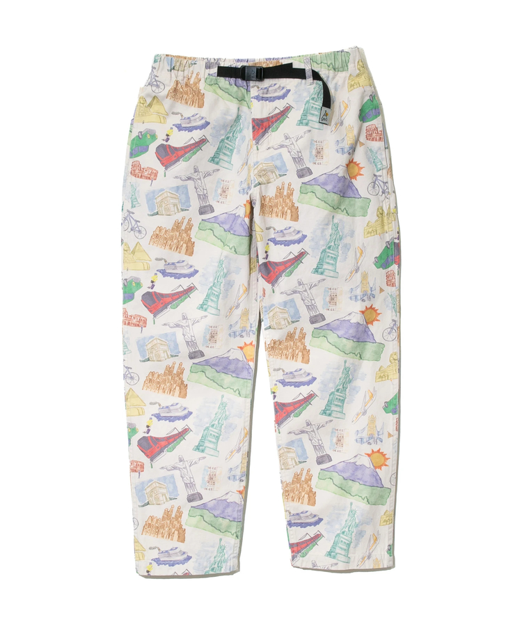 go slow caravan(ゴースローキャラバン) |キャンバス総柄プリントハイクパンツ (MENS/WOMENS)