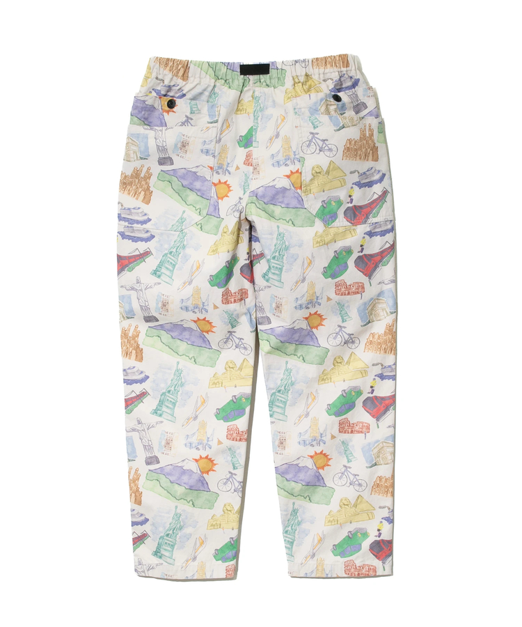 go slow caravan(ゴースローキャラバン) |キャンバス総柄プリントハイクパンツ (MENS/WOMENS)